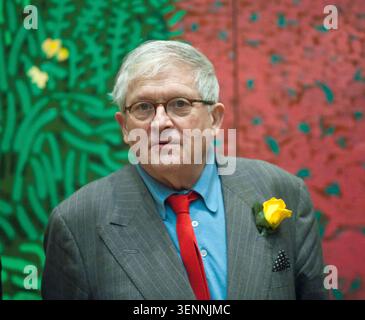 Pic shows: "The Arrival of Spring in Woldgate East Yorkshire 2011 (Twenty Eleven)  David Hockney   In January 2012 the Royal Academy of Arts will showcase the first major exhibition of new landscape works by David Hockney RA. Featuring vivid paintings inspired by the East Yorkshire landscape, these large-scale works have been created especially for the galleries at the Royal Academy of Arts.  'David Hockney RA: A Bigger Picture' will span a 50 year period to demonstrate HockneyÕs long exploration and fascination with the depiction of landscape.  The exhibition will include a display of his iPa Stock Photo