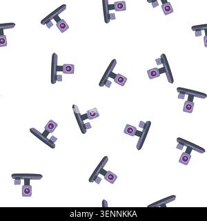 pattern platform charging stand wireless cartoon. rack shelf, support tray, perch rest platform charging stand wireless sign. seamless symbol vector i Stock Vector