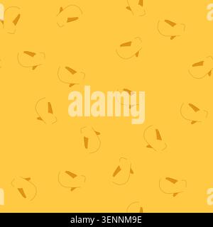 pattern claw clasp jewelry cartoon. buckle jewellery, bag snap, chain lobster claw clasp jewelry sign. seamless vector illustration Stock Vector