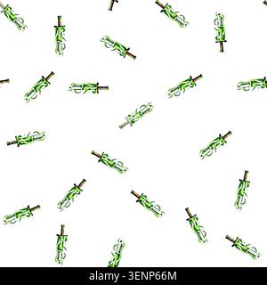 pattern cut sword effect cartoon. blue slash, blade light, energy ui cut sword effect sign vector Stock Vector