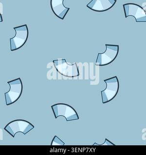 seamless pattern Abstract c shaped graphic illustrating a flexible screen technology, bending and adapting to form a dynamic, modern digital interface Stock Vector