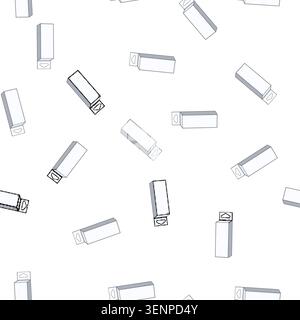 pattern White rectangular retail product packaging features a customizable blank space on the front, including a convenient hang tab for display on st Stock Vector
