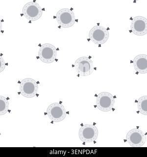 pattern cleaning robot vacuum cleaner cartoon. clean line, isometric automatic, electric dust cleaning robot vacuum cleaner sign. seamless symbol vect Stock Vector