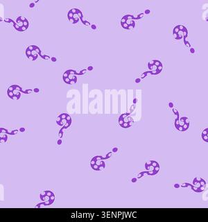 pattern purple polka dot question mark on white background symbolizing uncertainty, inquiry, decision making, problem solving, search for information, Stock Vector