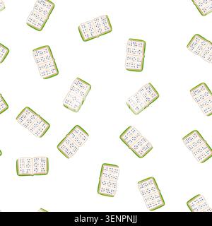 pattern education braille textbook cartoon. tactile reading, blindness inclusion, embossing transcription education braille textbook sign. seamless sy Stock Vector