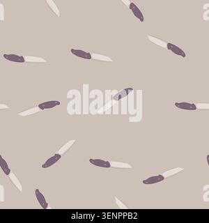pattern steel knife camping cartoon. pocket cut, wood trip, handle utility steel knife camping sign. seamless vector illustration Stock Vector