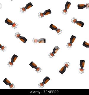 pattern fire heater gas cartoon. fire heater gas sign vector Stock Vector