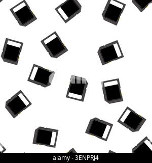 pattern sim memory card cartoon. pictogram web, sd flash sim memory card sign vector Stock Vector