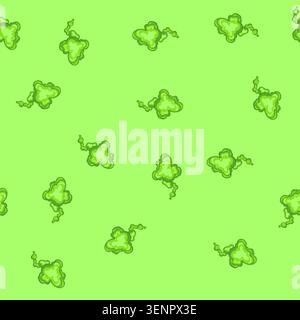 pattern green cloud icon representing toxic gas, bad odor, poison, or smoke effect, often used in cartoons, comic books, video games, or as a of dange Stock Vector