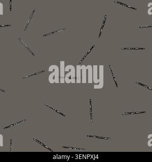 seamless pattern instrument flute cartoon. woodwind melody, harmony tone, breath keys instrument flute sign vector Stock Vector