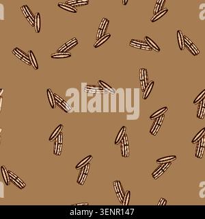 seamless pattern basket bamboo steamer cartoon. traditional oriental, asian dumpling, cooking wooden basket bamboo steamer sign vector Stock Vector