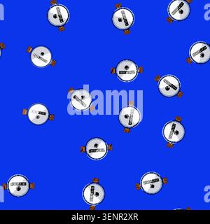 seamless pattern residential water meter cartoon. commercial industrial, leak detection, monitoring efficiency residential water meter sign vector Stock Vector