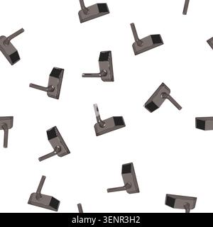 pattern smart door handle cartoon. smart door handle sign vector Stock Vector