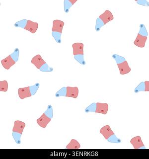 pattern device inhaler portable cartoon. relief medication, convenient nebulizer, therapy respiratory device inhaler portable sign. seamless symbol ve Stock Vector