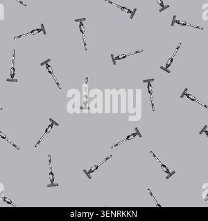 seamless pattern equipment electric mop cartoon. floor machine, home al, household dust equipment electric mop sign vector Stock Vector