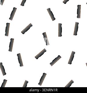 pattern motherboard desktop memory cartoon. chip service, computer pc motherboard desktop memory sign vector Stock Vector