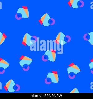 seamless pattern texture risograph effect cartoon. grain overlay, vintage aesthetic, art graphic texture risograph effect sign vector Stock Vector