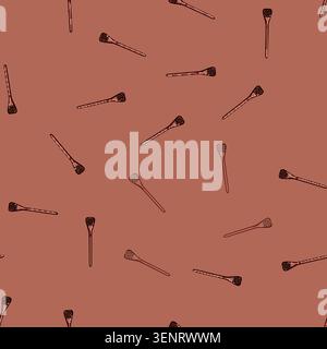 seamless pattern pollen honey dipper stick cartoon. propolis queen, worker drone, comb extraction pollen honey dipper stick sign vector Stock Vector