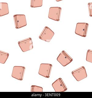 pattern computer compact photo printer cartoon. desktop device, modern paper computer compact photo printer sign vector Stock Vector