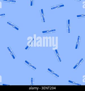 pattern plastic clothespin cartoon. metal clothespeg, clothespin clothespins, line air plastic clothespin sign. seamless vector illustration Stock Vector