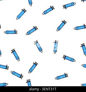 pattern tank water pump cartoon. station clean, filter plumbing, pipe purification tank water pump sign vector Stock Vector