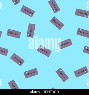 pattern door fridge cartoon. appliance food, domestic open, interior cooler door fridge sign. seamless vector illustration Stock Vector