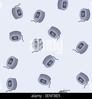 pattern device fingerprint scanner cartoon. mobile smartphone, privacy verification, unique digital device fingerprint scanner sign. seamless vector i Stock Vector