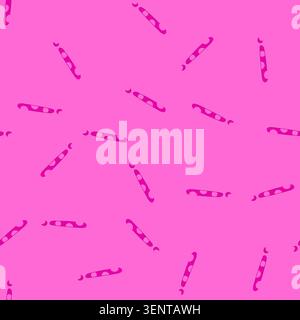 pattern pink exclamation mark with lighter pink polka dots standing on a white background, representing concepts of attention, warning, surprise, and Stock Vector