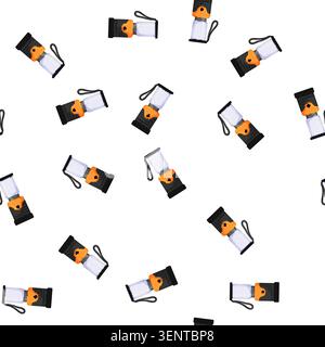 pattern oil lantern camp lamp cartoon. oil lantern camp lamp sign vector Stock Vector