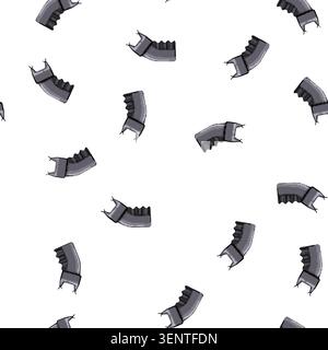 pattern army taser gun cartoon. machine pistol, sniper fire, crime military army taser gun sign vector Stock Vector