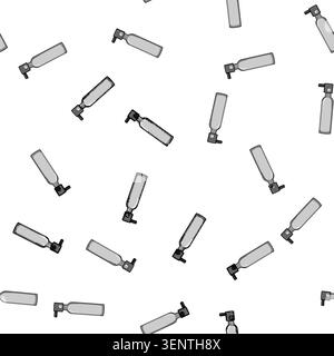 pattern gas diving cylinder cartoon. oxygen tank, compressed black, diver isometric gas diving cylinder sign vector Stock Vector