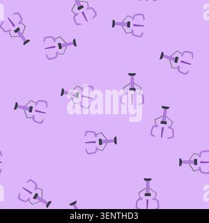 pattern crane claw machine cartoon. mechanical toy, gripper grab, gambling play crane claw machine sign. seamless vector illustration Stock Vector