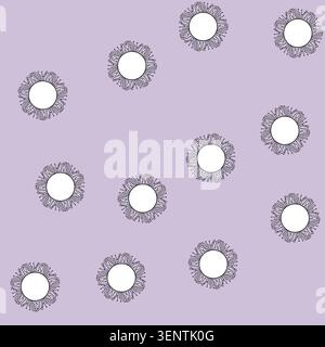 seamless pattern substrate microchip frame cartoon. photolithography etching, doping packaging, interconnects die substrate microchip frame sign vecto Stock Vector