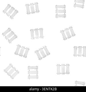 pattern electric towel bathroom cartoon. electric towel bathroom sign vector Stock Vector