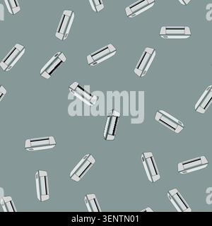seamless pattern print photo printer cartoon. paper computer, scanner office print photo printer sign vector Stock Vector