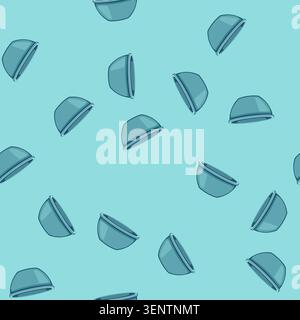 seamless pattern equipment basin plastic cartoon. handle single, tub wash, washbowl laundry equipment basin plastic sign vector Stock Vector