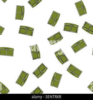 pattern room toy box cartoon. room toy box sign vector Stock Vector