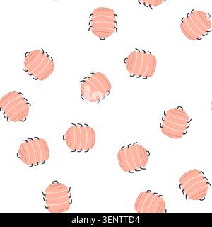 pattern food steamer pot cartoon. vegetables dumplings, seafood healthy, stainless bamboo food steamer pot sign. seamless symbol vector illustration Stock Vector