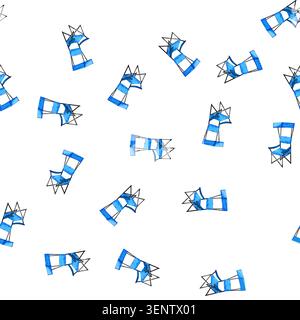 pattern garden folding chair cartoon. garden folding chair sign vector Stock Vector