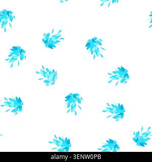 pattern ice crystals shattering and breaking apart. creating an explosion of sharp. cold fragments and sharp geometric shapes against a clean white ba Stock Vector