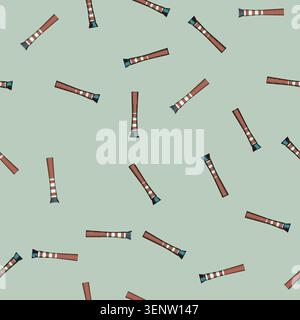 seamless pattern Airport control tower standing tall, directing aircraft movement and ensuring aviation safety and effective flight operations in a si Stock Vector