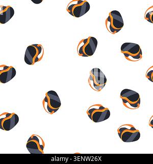 pattern interactive augmented reality ar glasses cartoon. digital experience, future vision, holographic sensor interactive augmented reality ar glass Stock Vector