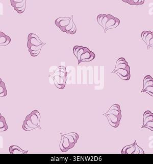 seamless pattern lemon meringue cartoon. top paste, sketch view, strawberry logo lemon meringue sign vector Stock Vector