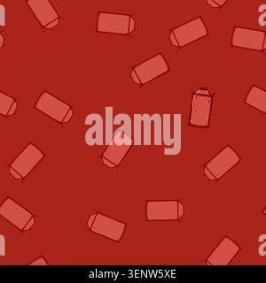 seamless pattern factory plastic tank cartoon. oil gallon, rain plant, canister metal factory plastic tank sign vector Stock Vector