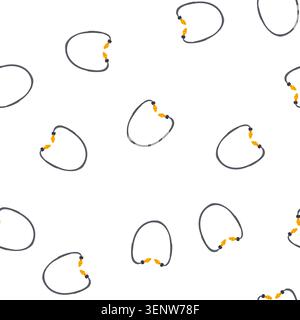 pattern earplug earplug cartoon. plug protection, auditory noise, safety care earplug earplug sign. seamless symbol vector illustration Stock Vector
