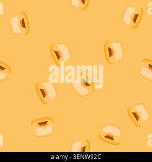 pattern food automatic pet feeder cartoon. control digital, cat dog, wifi app food automatic pet feeder sign. seamless vector illustration Stock Vector