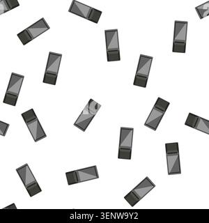 pattern machine pos terminal cartoon. nfc bank, pay business machine pos terminal sign vector Stock Vector