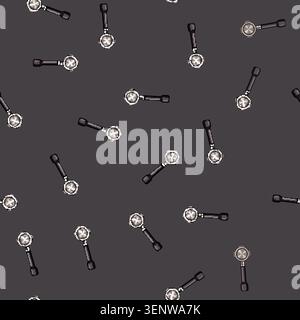 seamless pattern aroma portafilter coffee cartoon. drink beverage, morning filter, brown hot aroma portafilter coffee sign vector Stock Vector