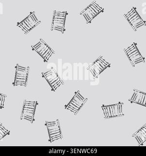 seamless pattern metal towel bathroom cartoon. metal towel bathroom sign vector Stock Vector