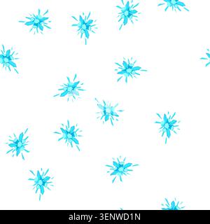 pattern abstract illustration showing a dynamic explosion of blue ice shards and geometric crystal shapes bursting outwards, creating a powerful freez Stock Vector
